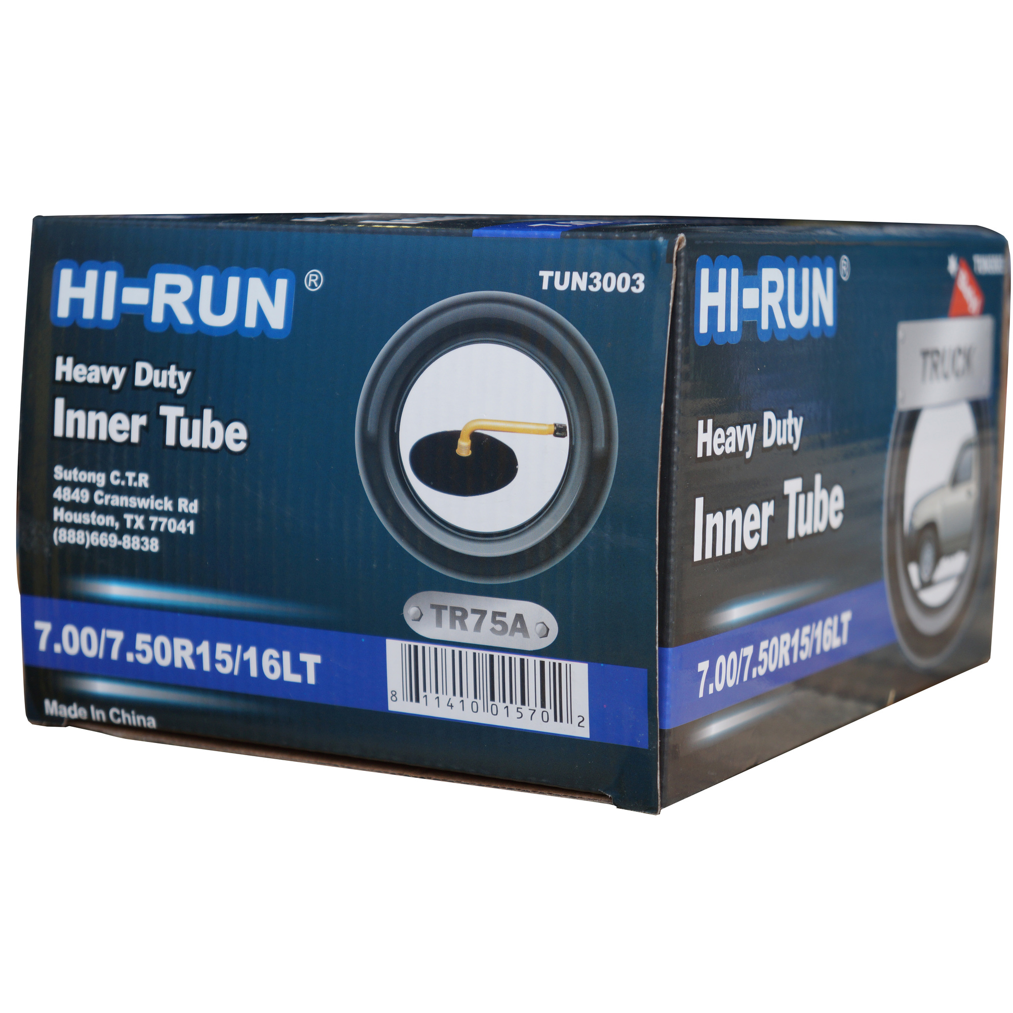 HI-RUN, Tube 7.00/7.50R15/16LT (TR75A) Light Truck, Fits Rim Size 15 in, Included (qty.) 1 Model# TUN3003